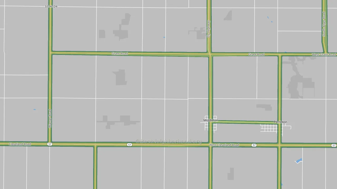 48856, MI Map of Noise Levels in 48856