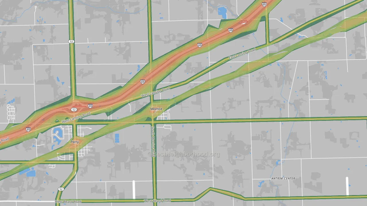 48857, MI Map of Noise Levels in 48857