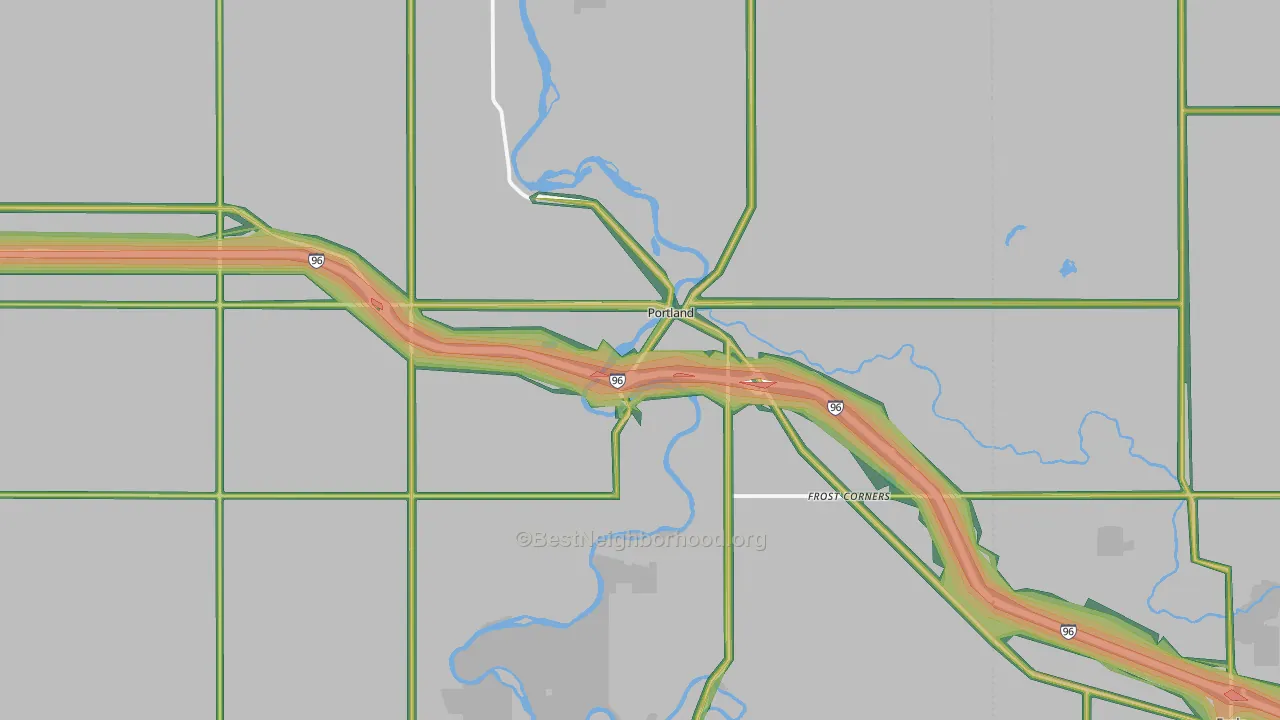 48875, MI Map of Noise Levels in 48875