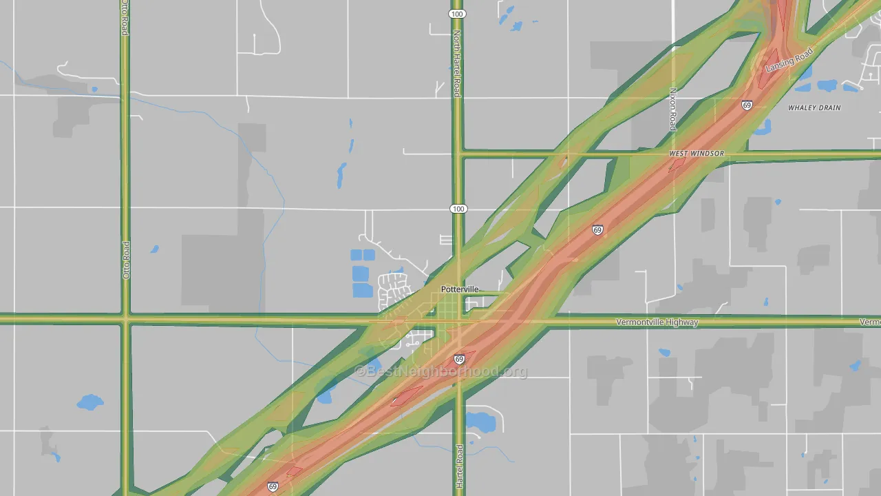 48876, MI Map of Noise Levels in 48876