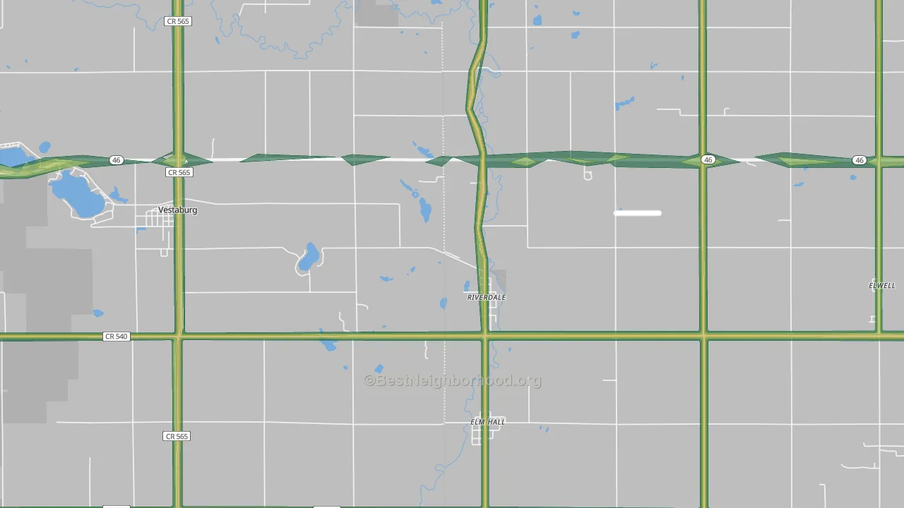 48877, MI Map of Noise Levels in 48877