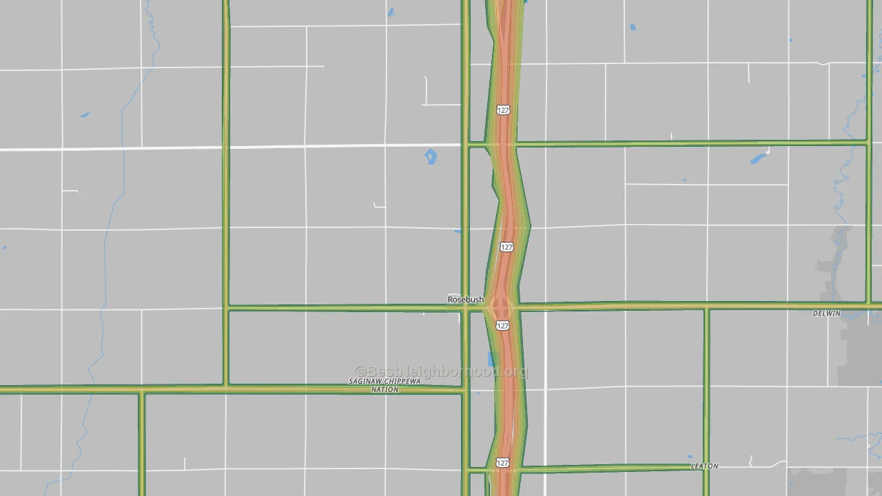 48878, MI Map of Noise Levels in 48878