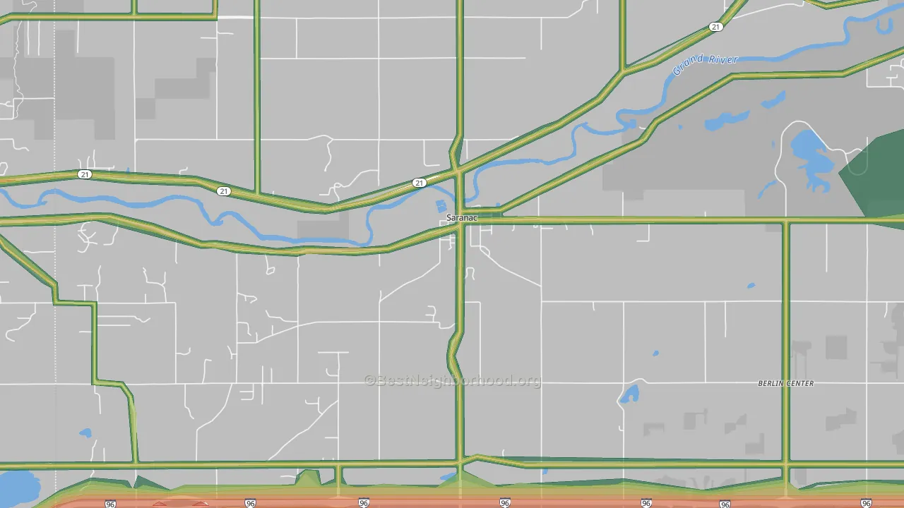 48881, MI Map of Noise Levels in 48881