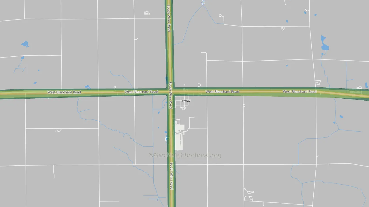 48896, MI Map of Noise Levels in 48896
