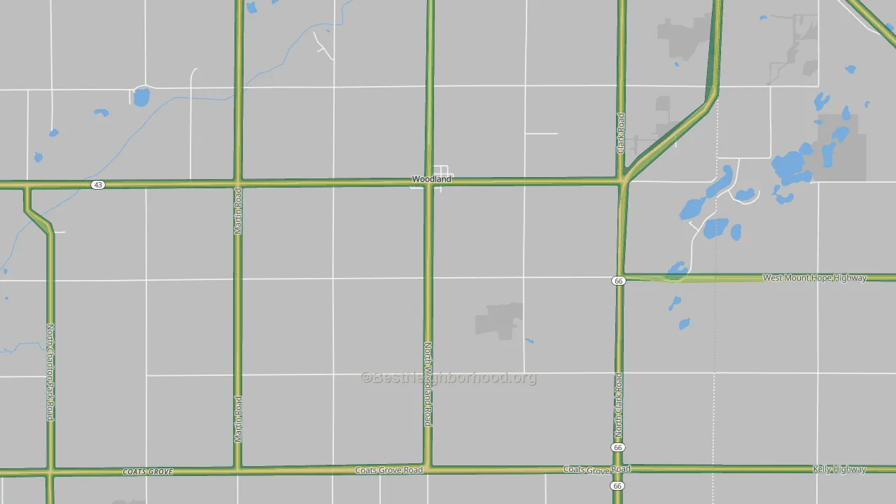 48897, MI Map of Noise Levels in 48897