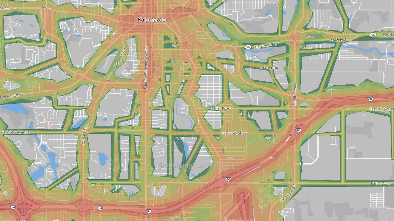 49001, MI Map of Noise Levels in 49001