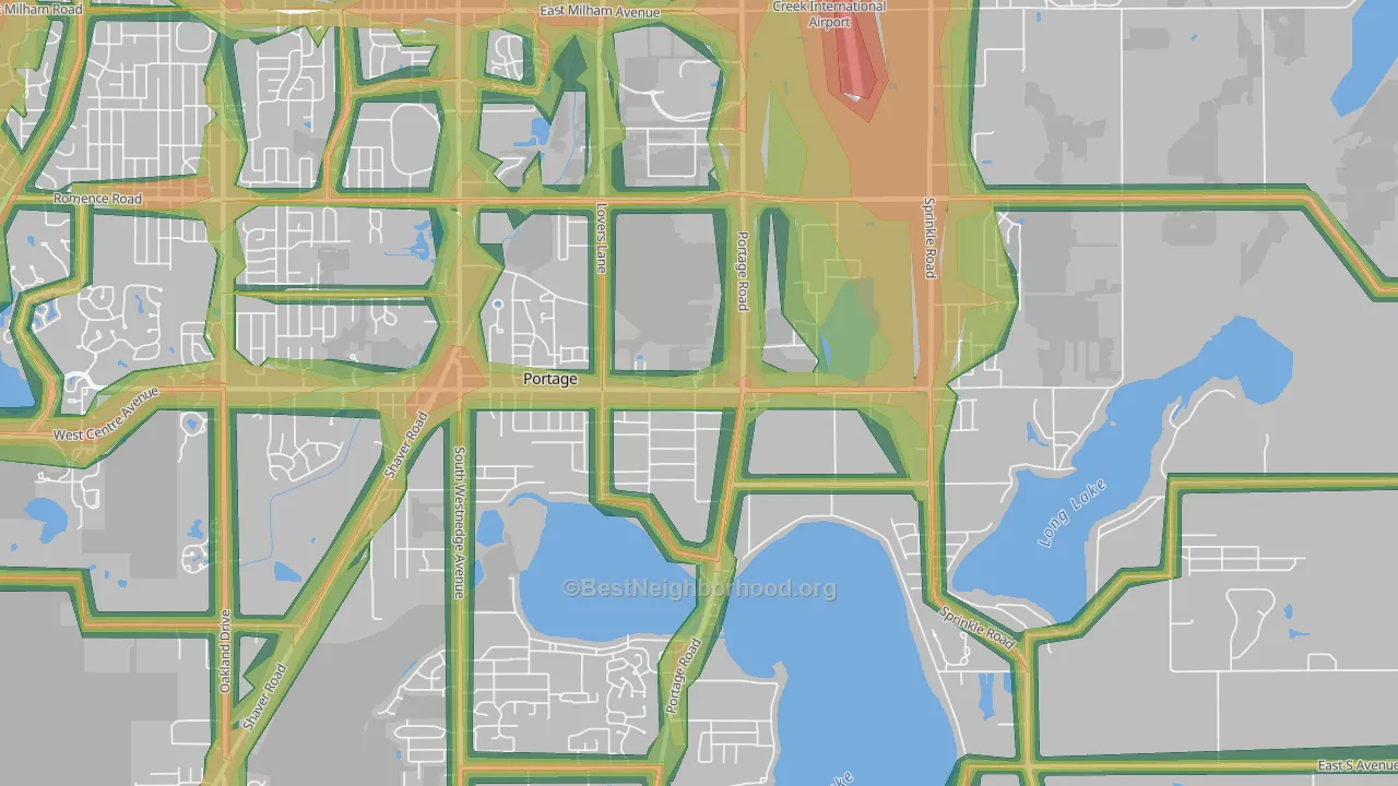 49002, MI Map of Noise Levels in 49002