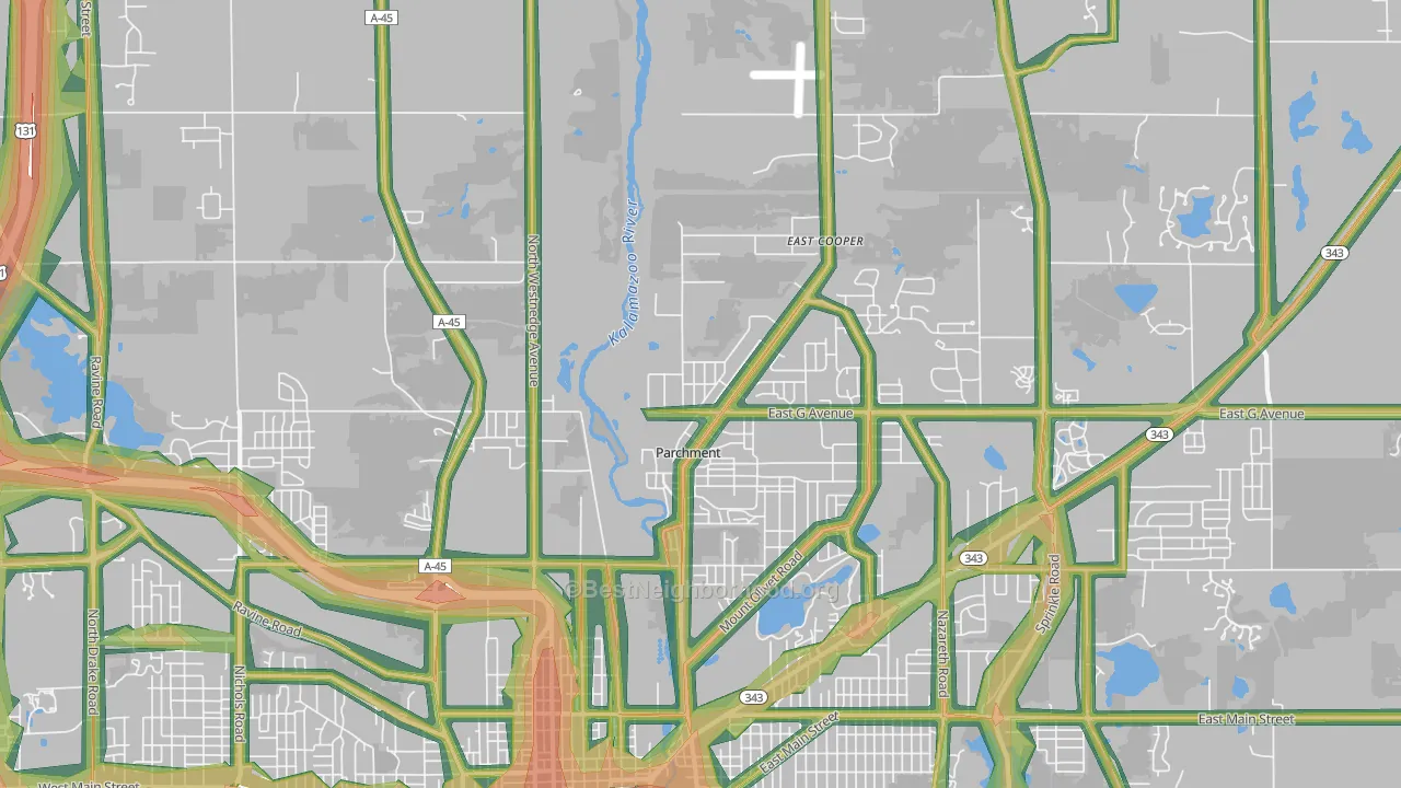 49004, MI Map of Noise Levels in 49004