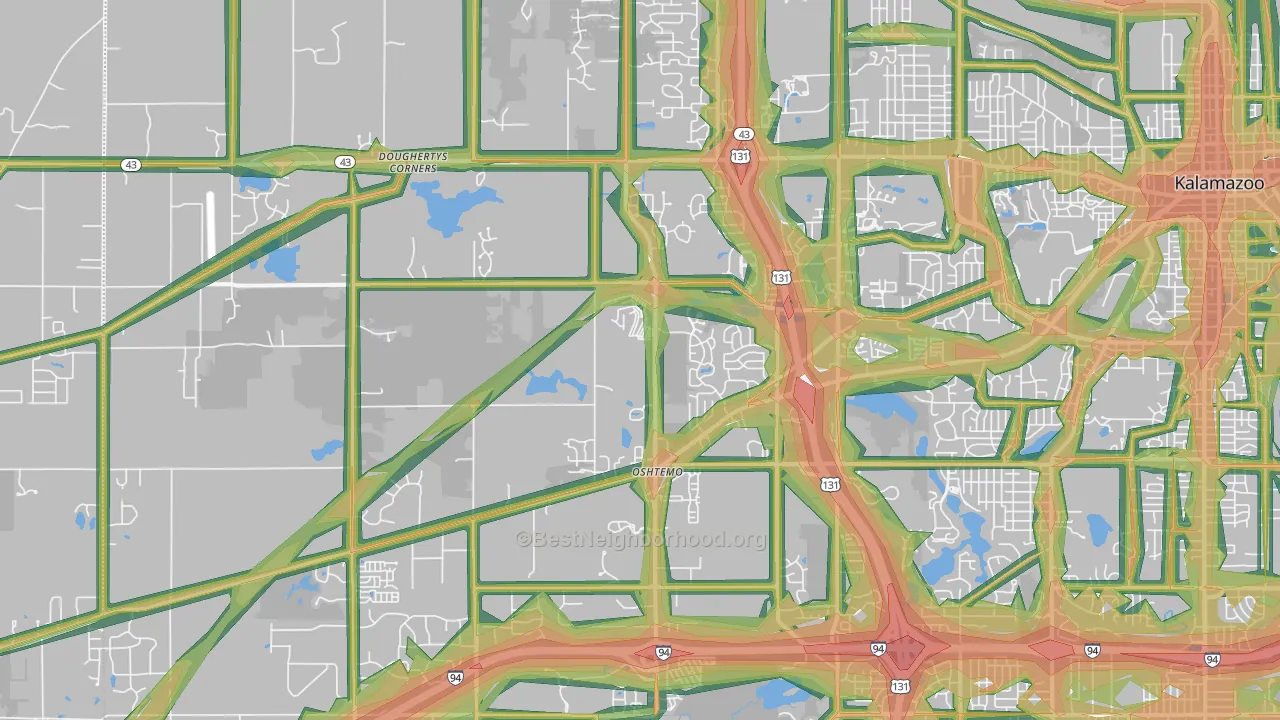 49009, MI Map of Noise Levels in 49009