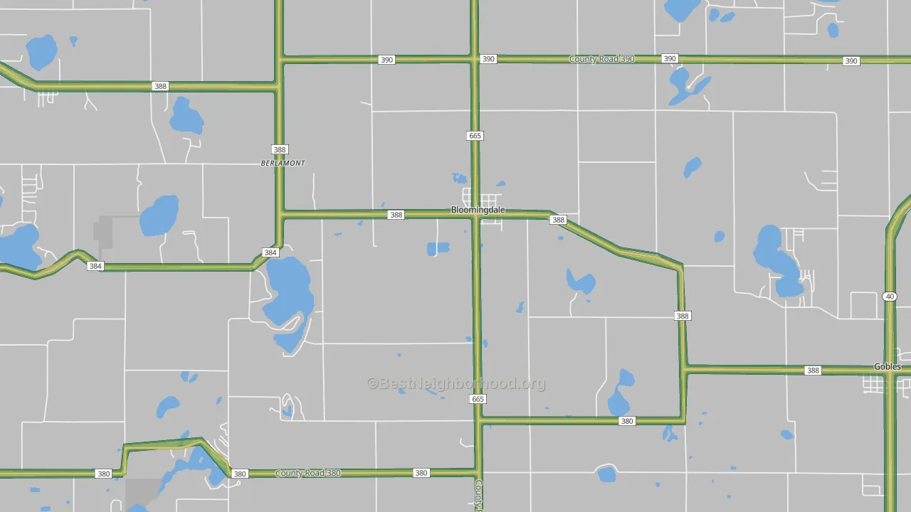 49026, MI Map of Noise Levels in 49026