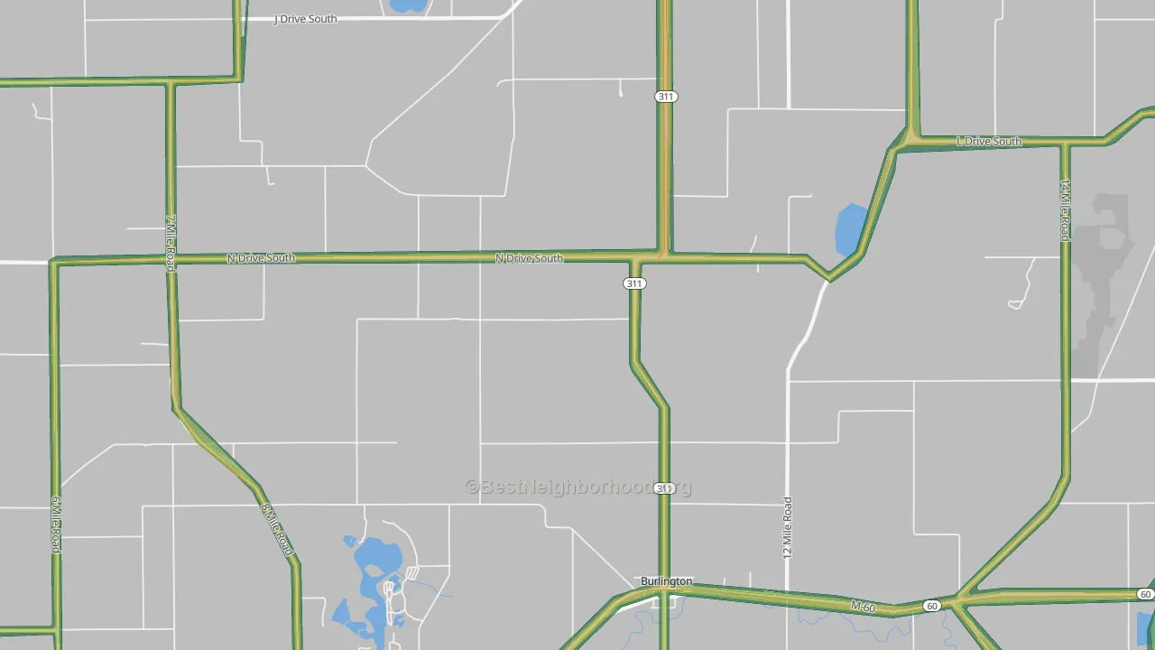 49029, MI Map of Noise Levels in 49029