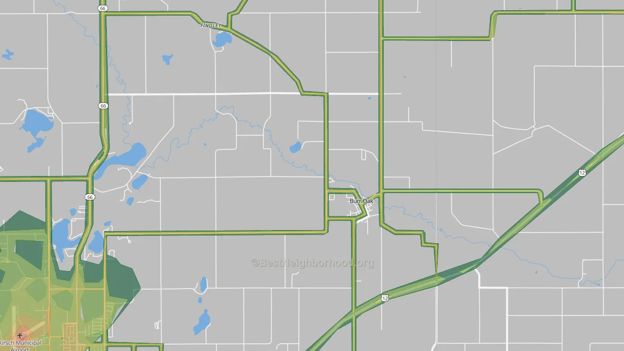 49030, MI Map of Noise Levels in 49030