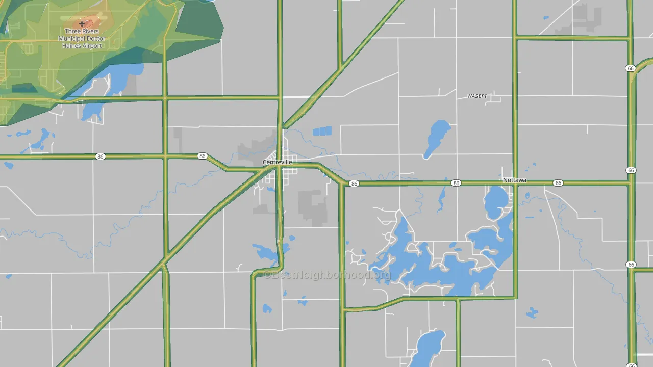 49032, MI Map of Noise Levels in 49032