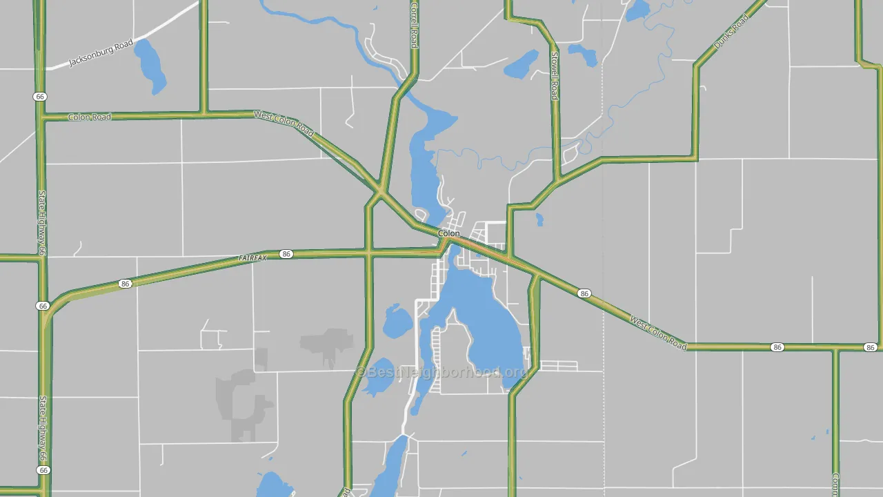 49040, MI Map of Noise Levels in 49040