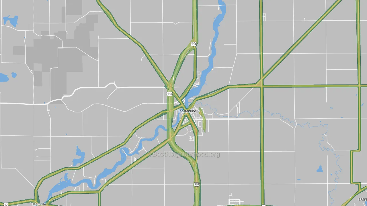 49042, MI Map of Noise Levels in 49042
