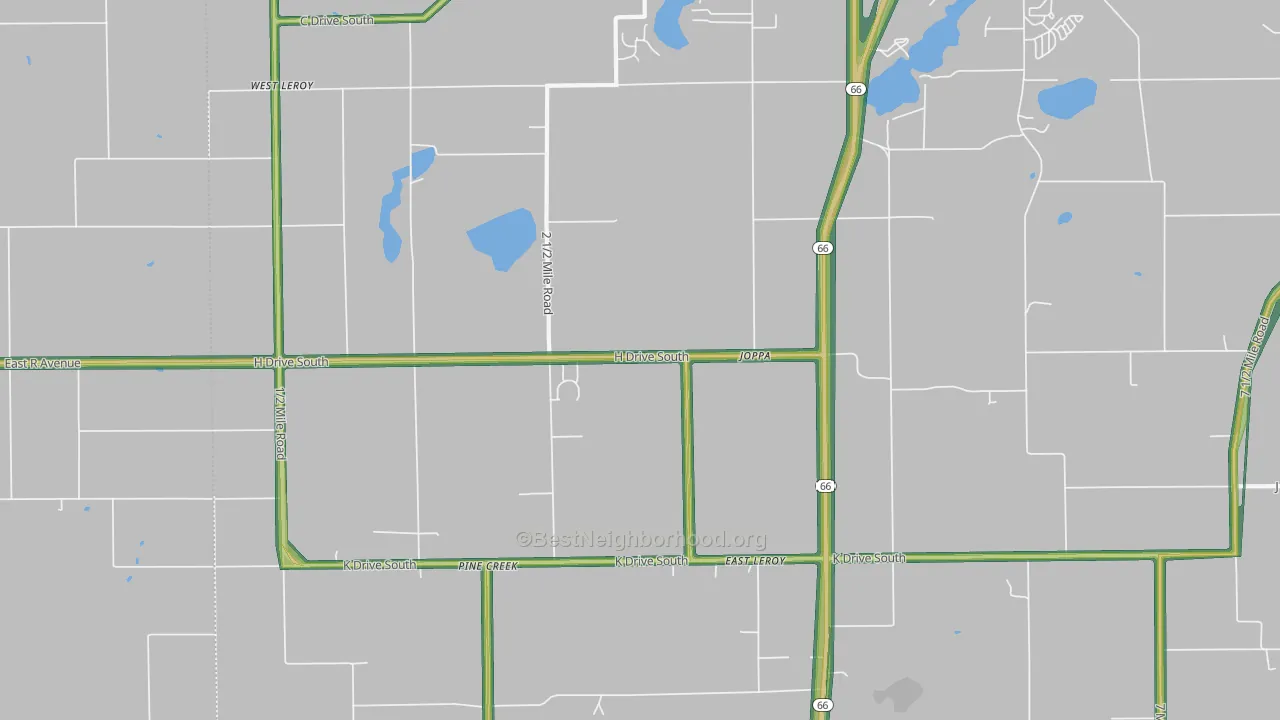 49051, MI Map of Noise Levels in 49051