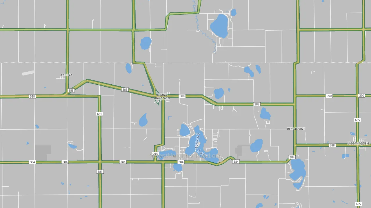 49056, MI Map of Noise Levels in 49056