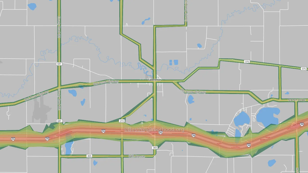 49064, MI Map of Noise Levels in 49064