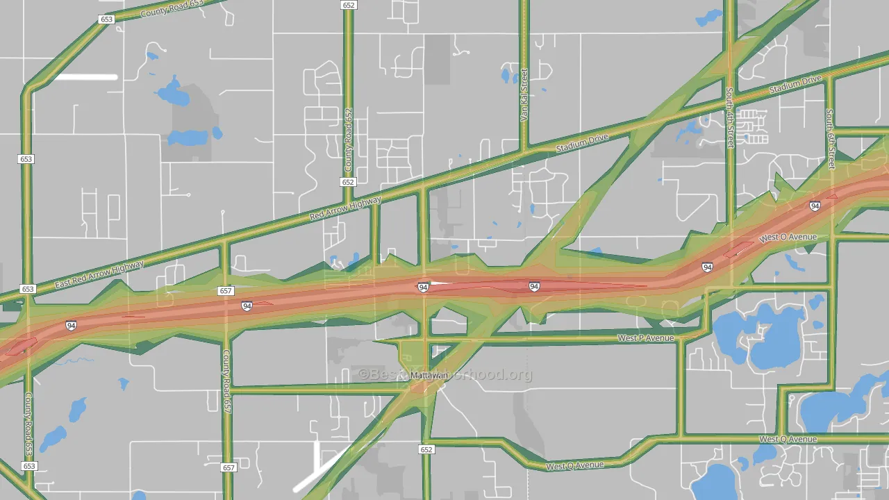 49071, MI Map of Noise Levels in 49071