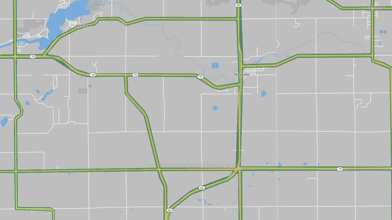49073, MI Map of Noise Levels in 49073