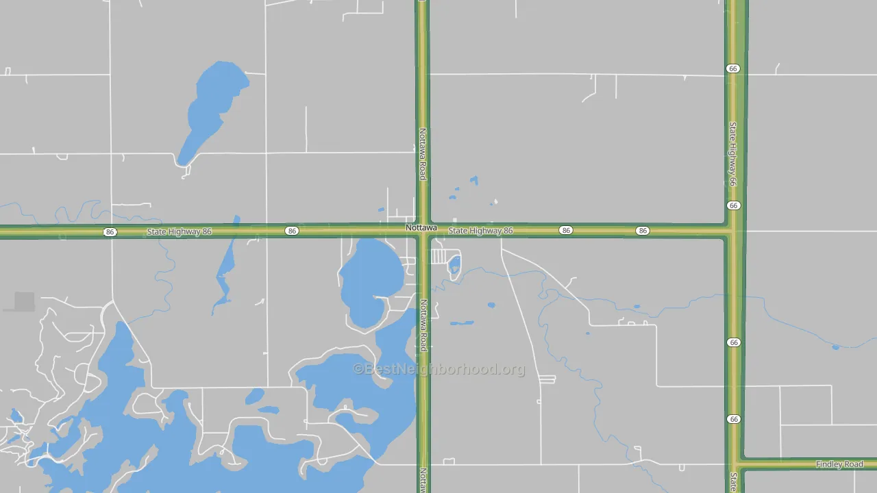 49075, MI Map of Noise Levels in 49075
