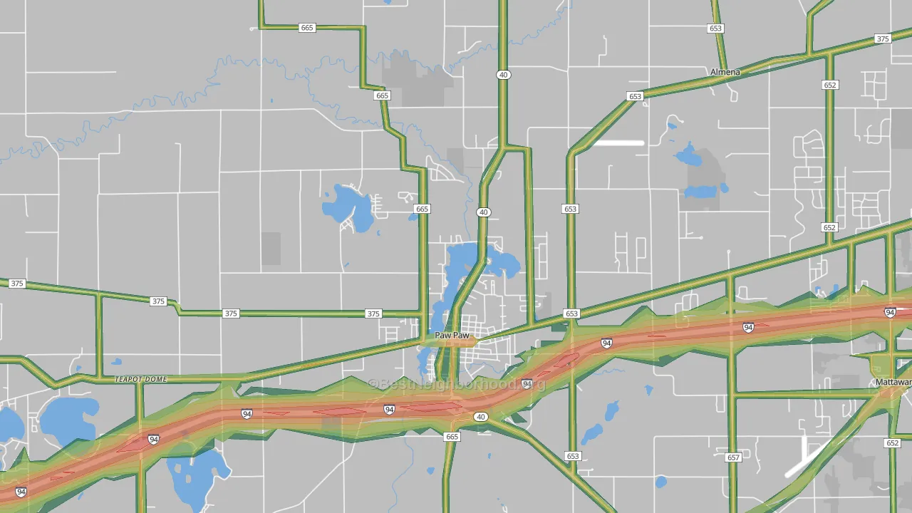 49079, MI Map of Noise Levels in 49079