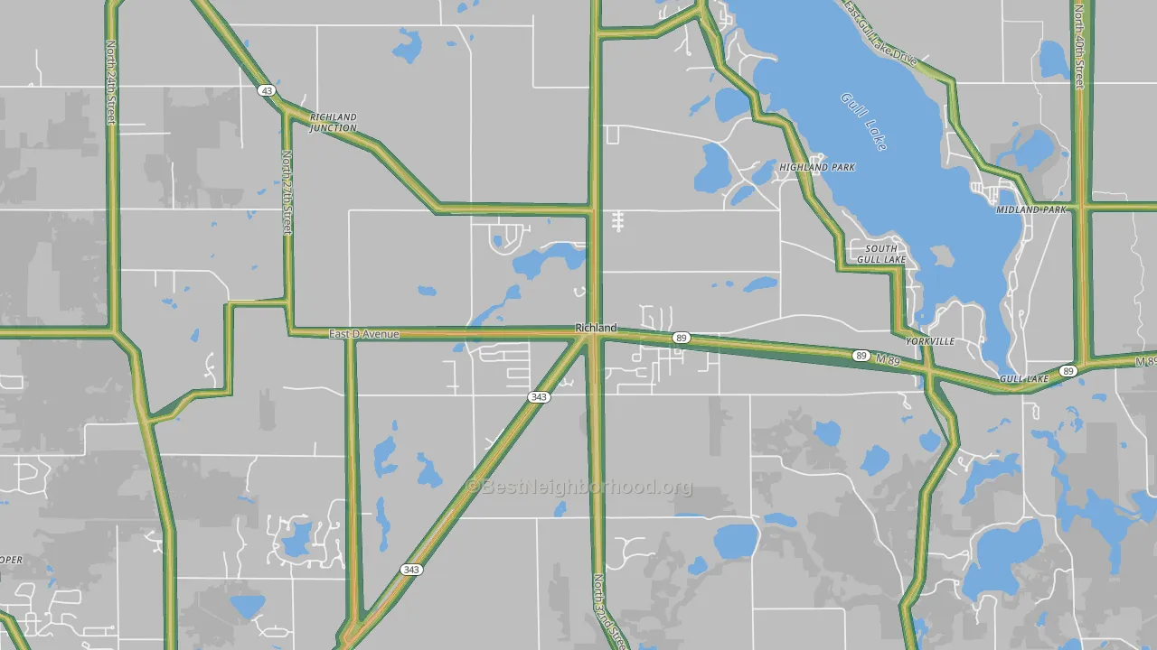 49083, MI Map of Noise Levels in 49083