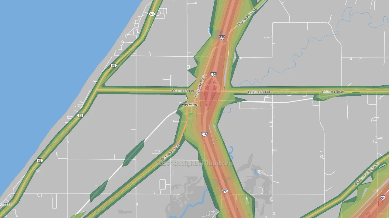 49084, MI Map of Noise Levels in 49084