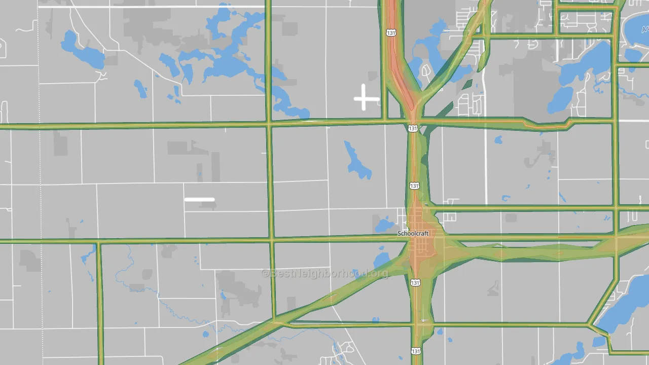 49087, MI Map of Noise Levels in 49087