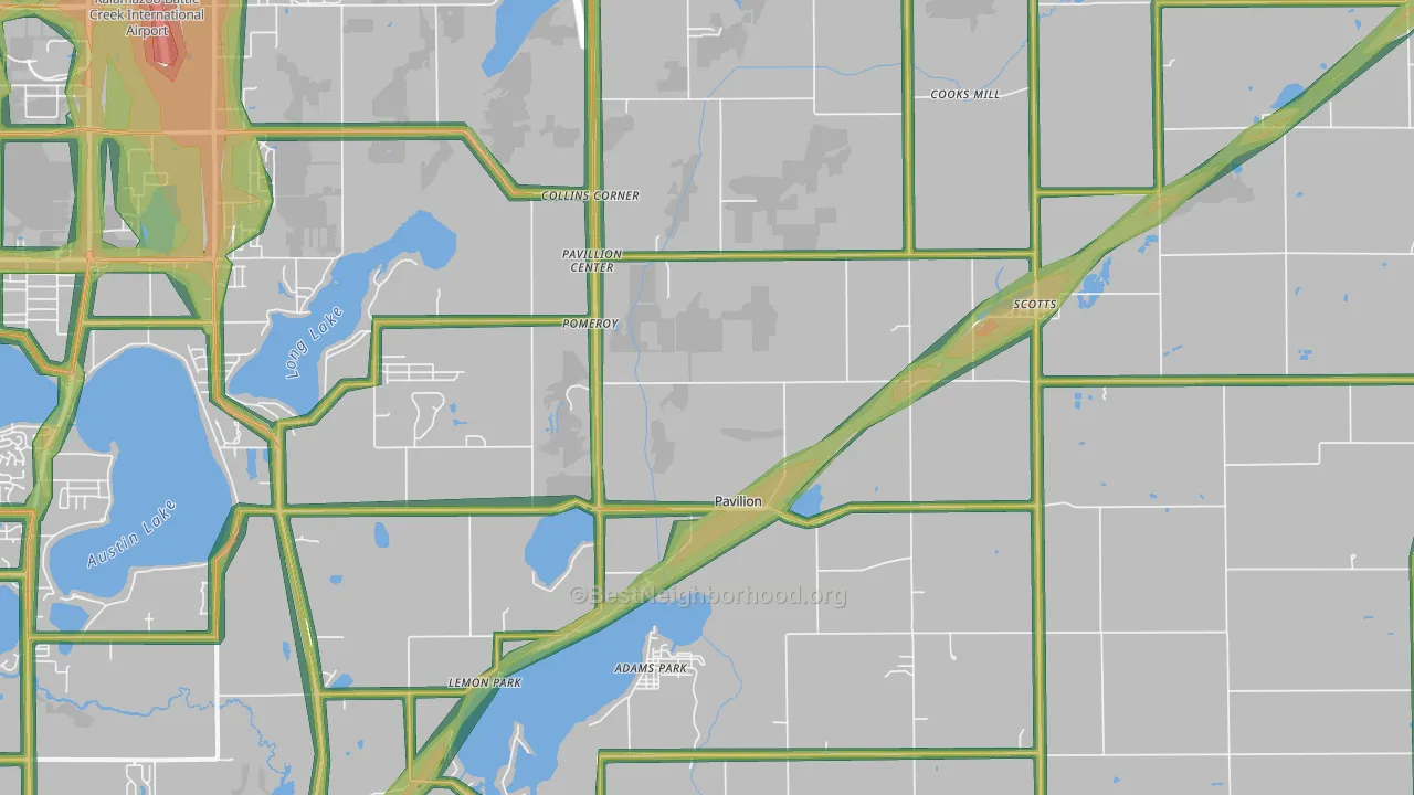 49088, MI Map of Noise Levels in 49088