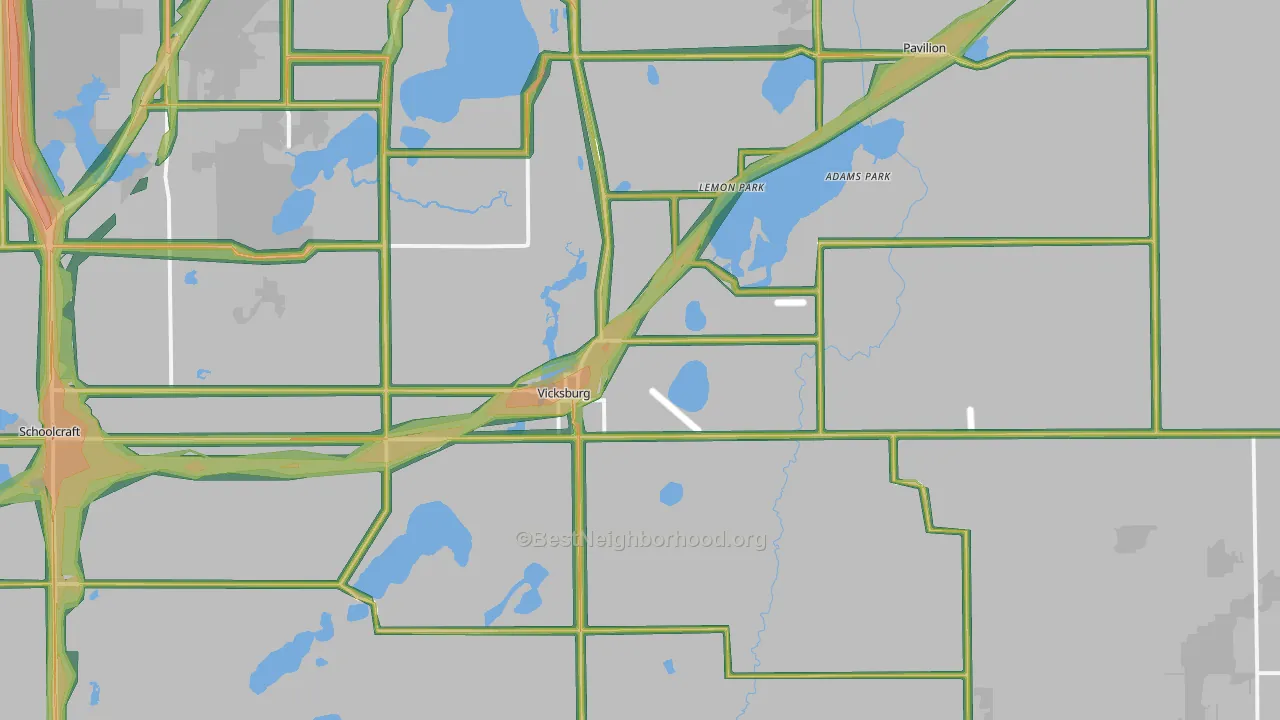 49097, MI Map of Noise Levels in 49097