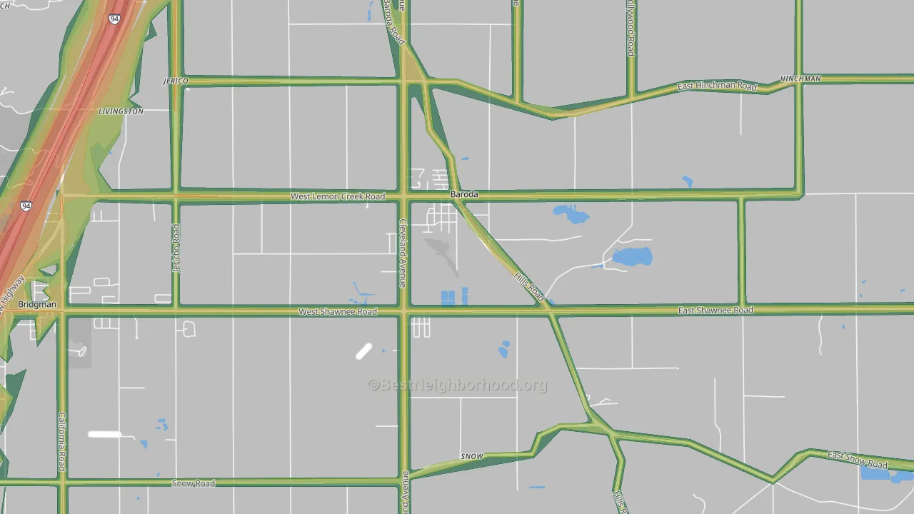 49101, MI Map of Noise Levels in 49101