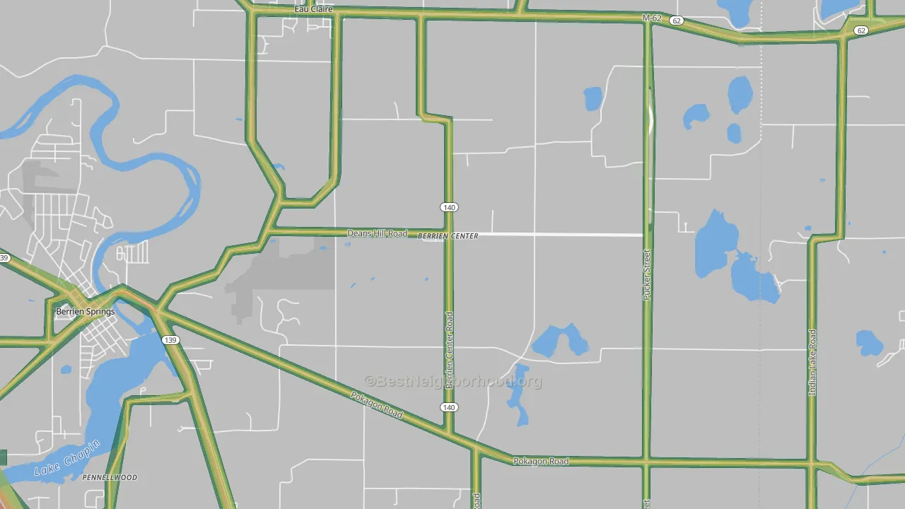 49102, MI Map of Noise Levels in 49102