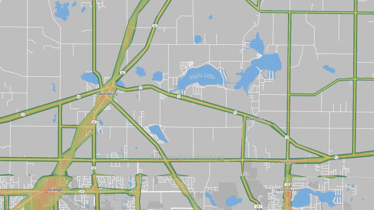 49112, MI Map of Noise Levels in 49112