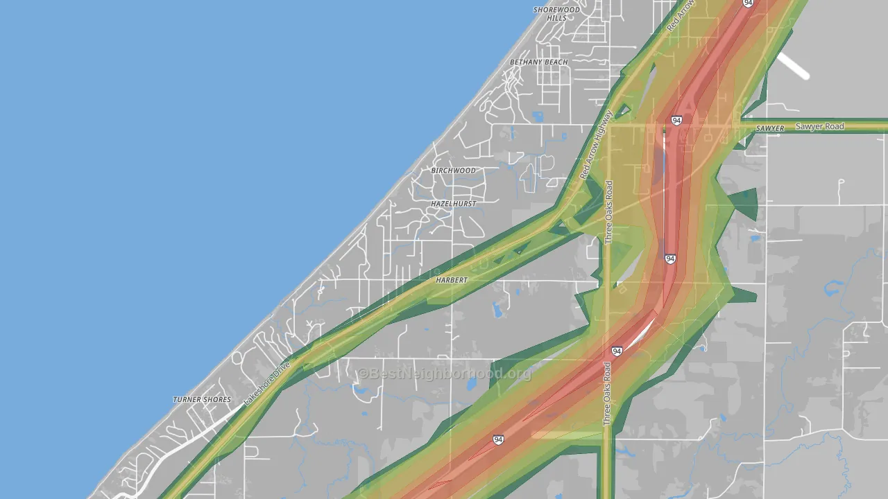 49115, MI Map of Noise Levels in 49115