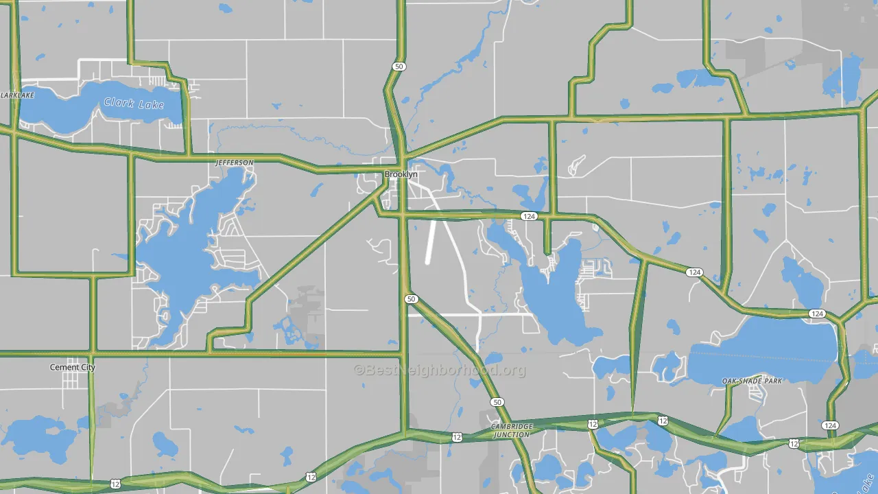 49230, MI Map of Noise Levels in 49230