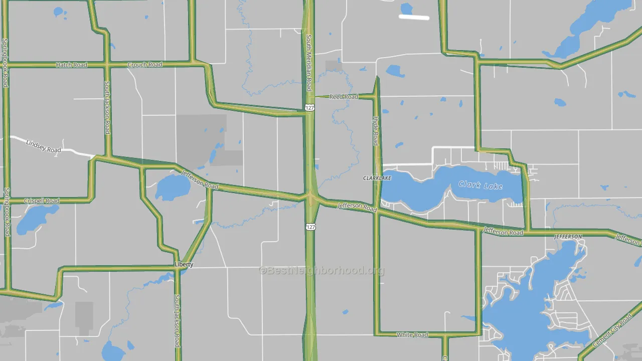 49234, MI Map of Noise Levels in 49234