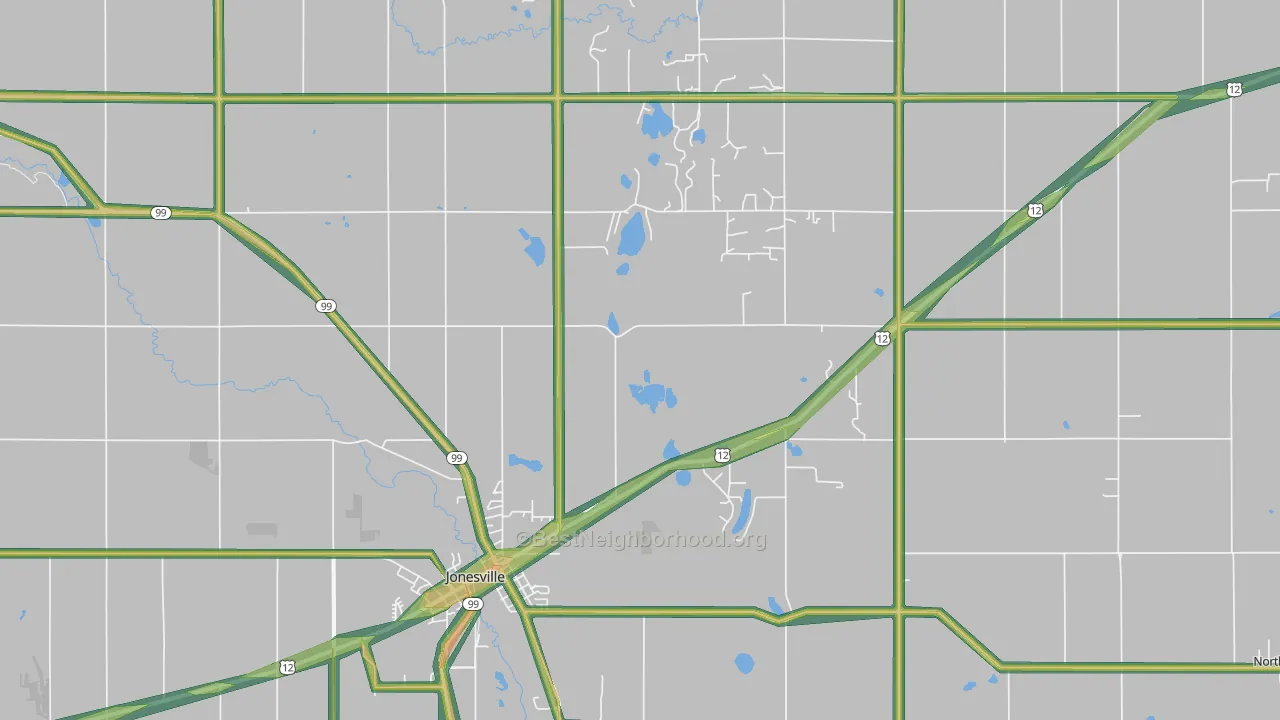 49250, MI Map of Noise Levels in 49250