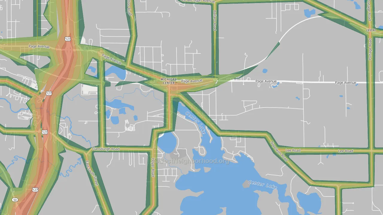 49254, MI Map of Noise Levels in 49254