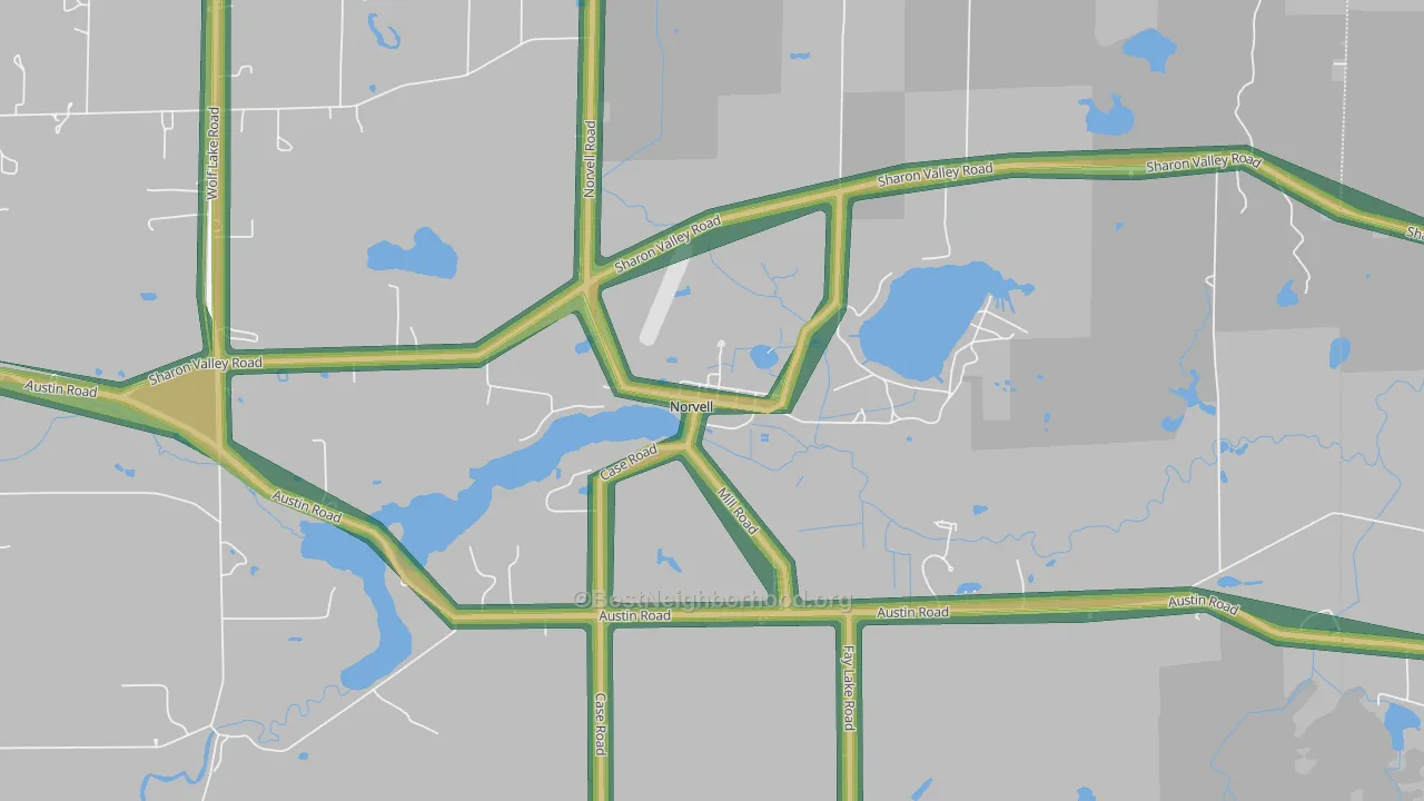 49263, MI Map of Noise Levels in 49263
