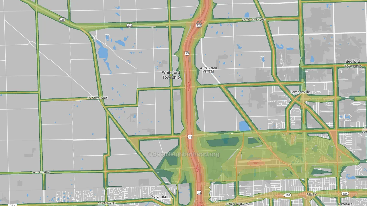 49267, MI Map of Noise Levels in 49267