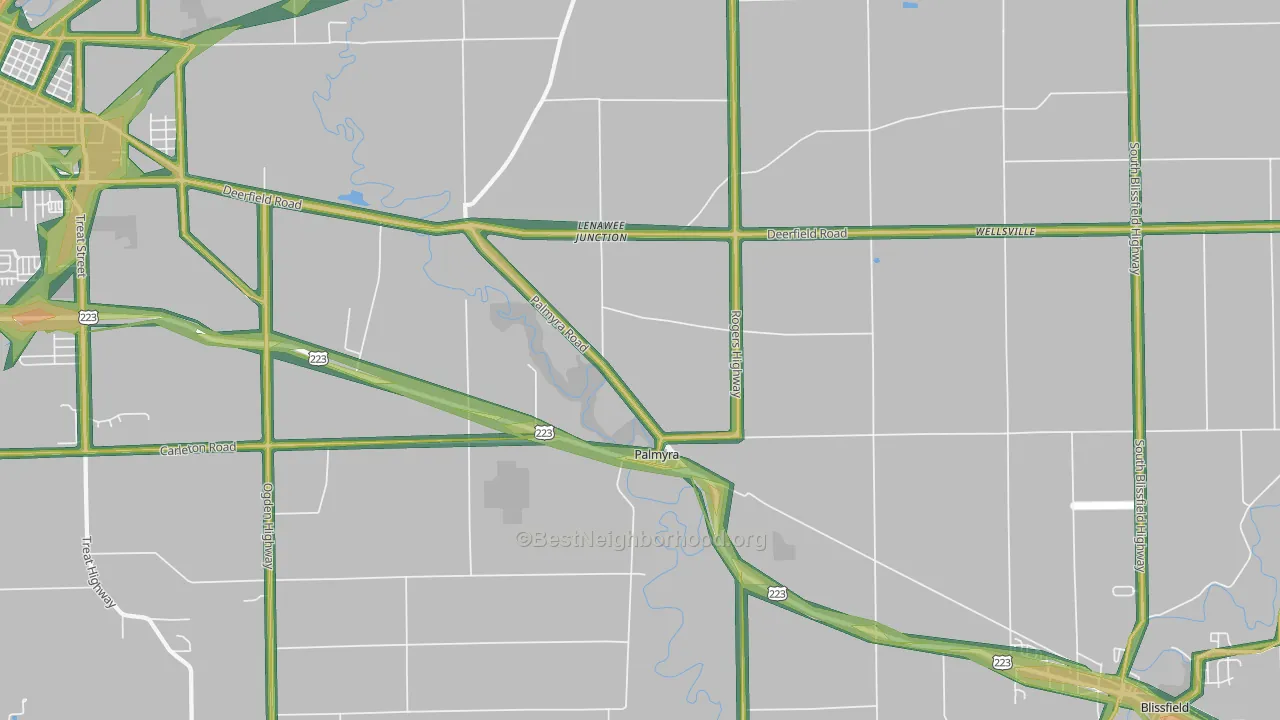 49268, MI Map of Noise Levels in 49268