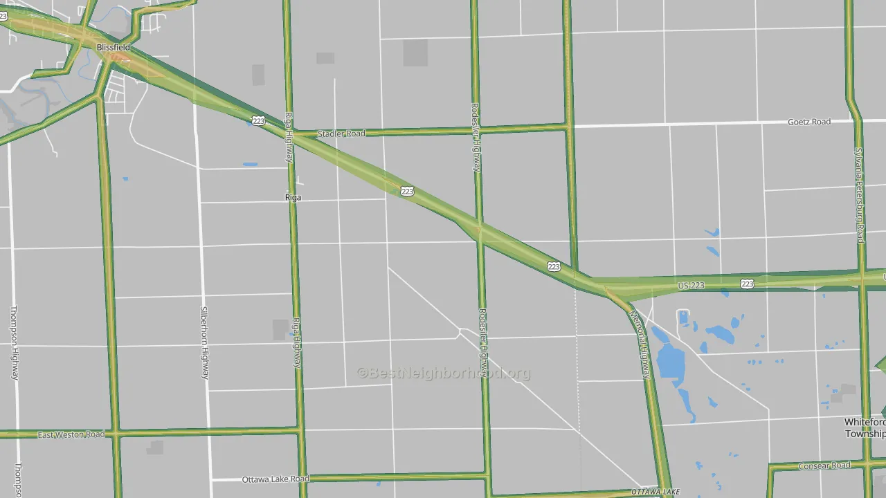 49276, MI Map of Noise Levels in 49276