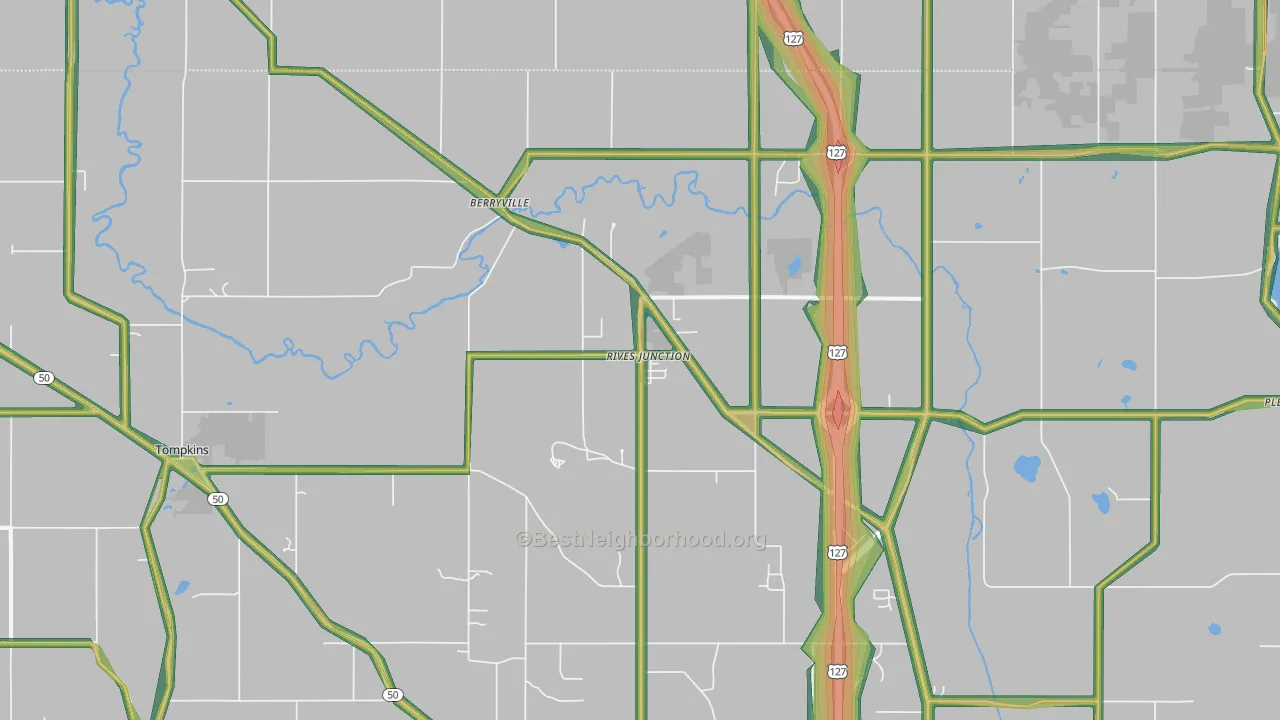 49277, MI Map of Noise Levels in 49277