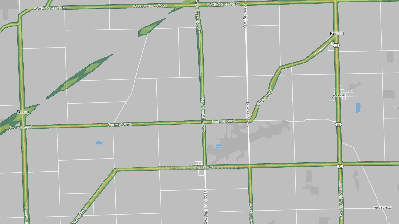49279, MI Map of Noise Levels in 49279
