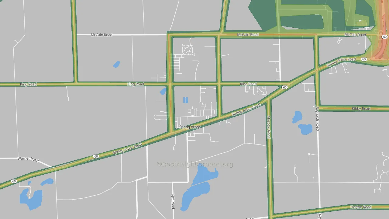 49283, MI Map of Noise Levels in 49283