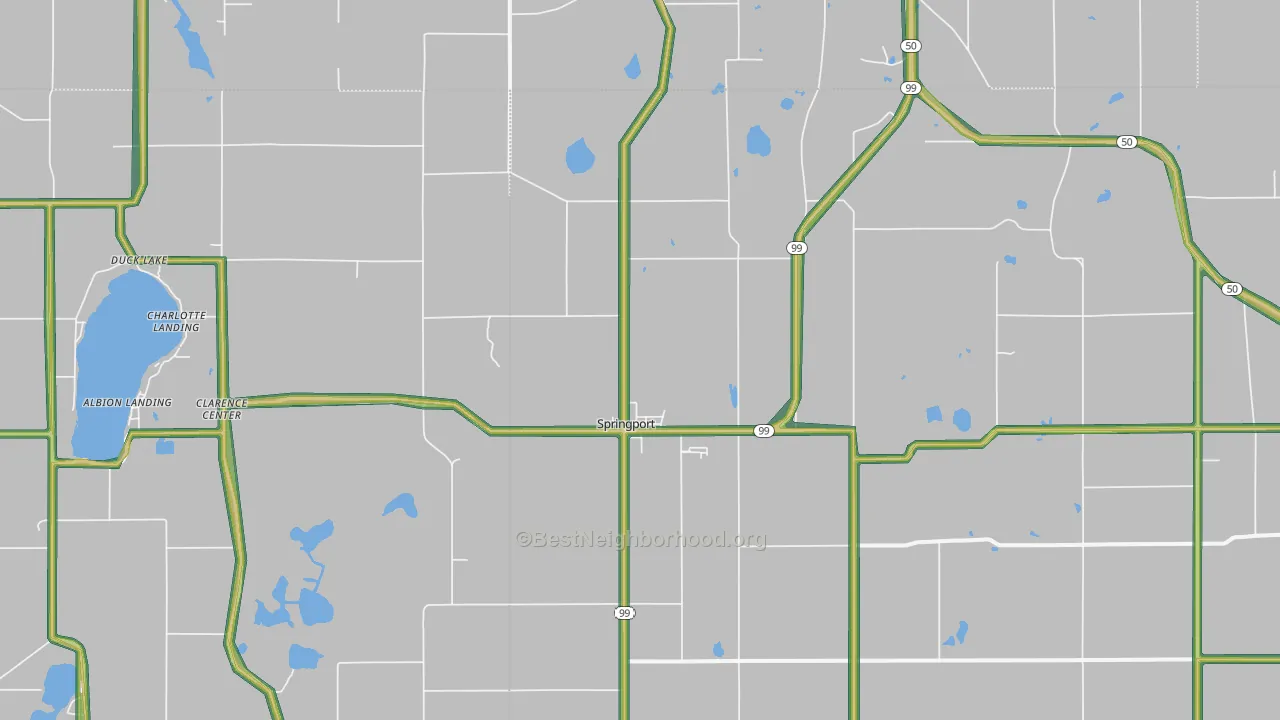 49284, MI Map of Noise Levels in 49284