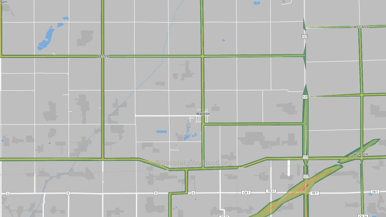 49288, MI Map of Noise Levels in 49288