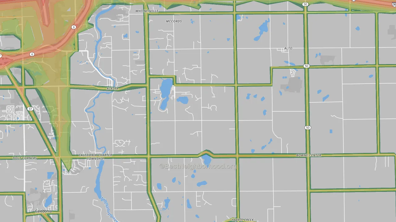 49302, MI Map of Noise Levels in 49302