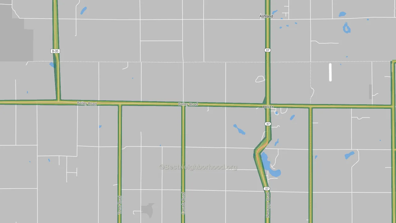 49303, MI Map of Noise Levels in 49303